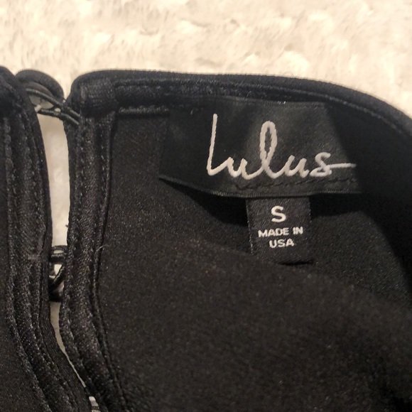 Lulus Conversation Slit Cutout Black Maxi Dress NWTs Large - Picture 8 of 13